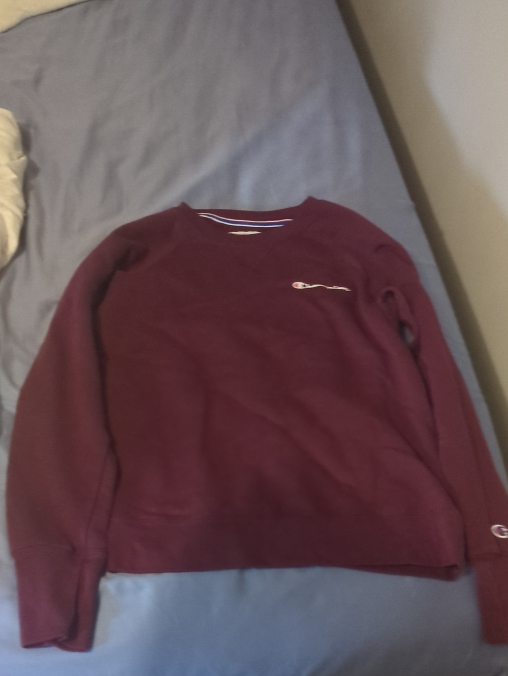 Champion Men's Burgundy Crewneck Sweatshirt